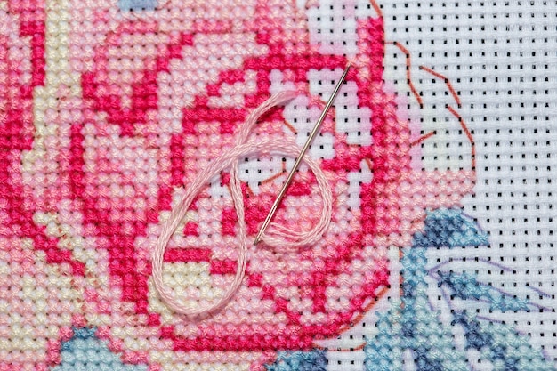 detal haftu z bliska